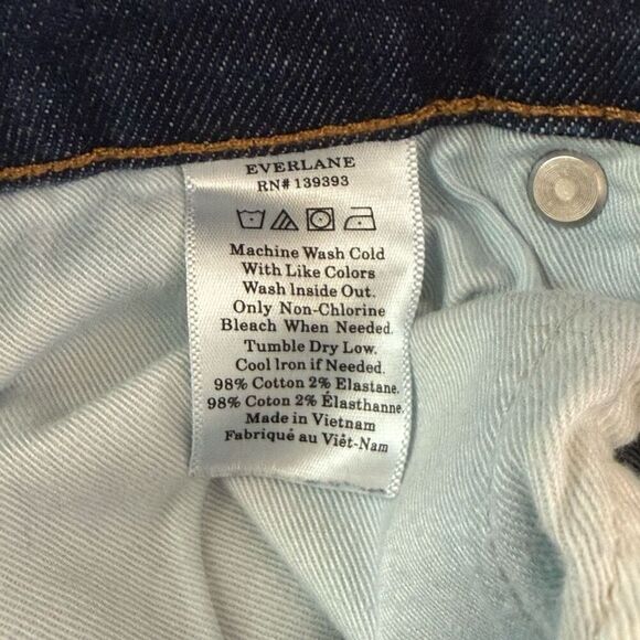 Everlane Straight Medium Wash Ankle Jeans -Women’s 30 - Picture 5 of 5